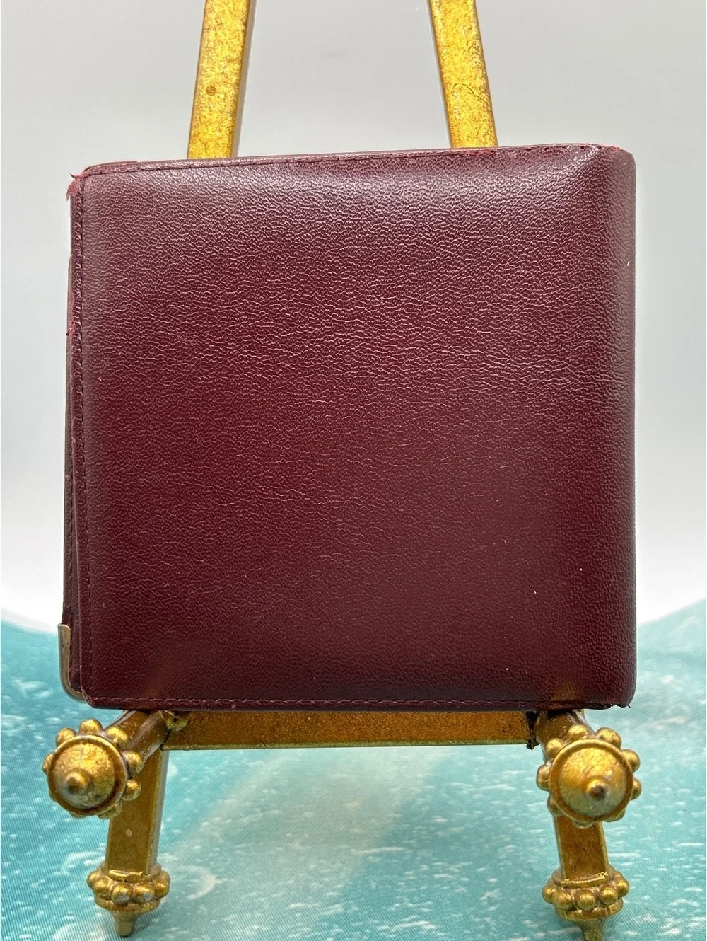 Vintage Must de Cartier Bordeaux Leather Bifold Wallet - Good Condition